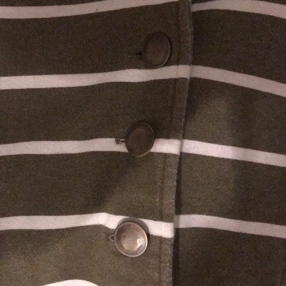 Hurley forest green & white striped jacket blazer - Picture 4 of 6